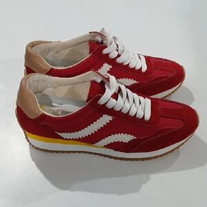 Dolce Vita Red and Tan Sneakers